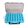 thumbnail image 1 of Toystoory Caja de señuelos de pesca con mango de doble cara, caja de recolección de cebo, cajas de almacenamiento, organizador de suministros, Pescar Azul, 1 of 6