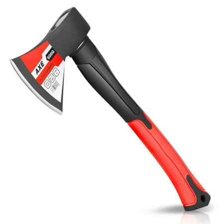 13.5 Axe Ideal Wood/Tree Chopping Heat Treated Alloy Steel and Fiberglass Handle 1 Axe Red/Black