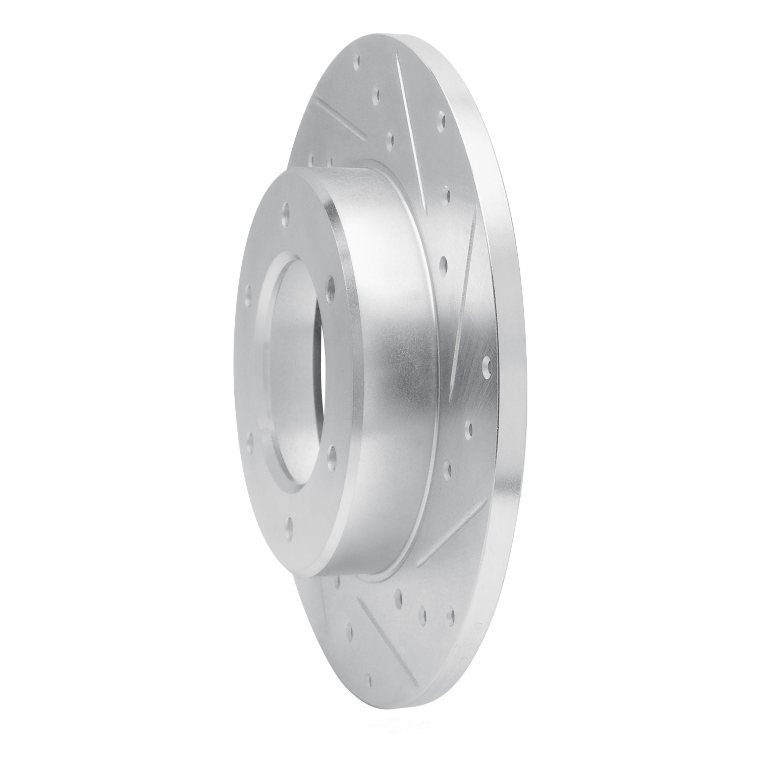 Dynamic Friction Company 631-76093R DFC Brake Rotor - Drilled And Slotted - Silver