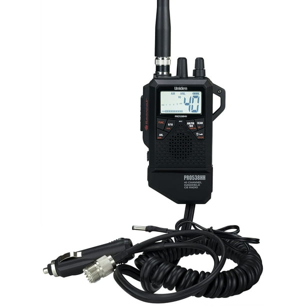 CB Radio Uniden PRO538HHFM 2 en 1, portátil y portátil dual