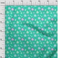 thumbnail image 3 of oneOone Viscose Chiffon Sea Green Fabric Ocean Watercolor Sea Cockle Shell Dress Material Fabric Print Fabric By The Yard 42 Inch Wide, 3 of 4