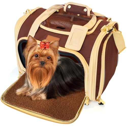 Bolsa de transporte para mascotas PETPROVED plegable con malla transpirable M