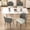 Gray, variant on Daluvenix Dining Chairs Set of 2 PU Leather Kitchen Dining Chairs With Cushion Seat And Metal Legs, Easy Assembly, Brown