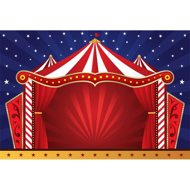 Lfeey Fondo De Fotografía De Circo De 10 X 8 Pies, Carpas Rojas, Estrellas Nocturnas, Fondo De Fotografía De Carnaval, Decoración De Fiesta De Cumpleaños Para Bebés Y Niños, Papel Tapiz, Accesorios De