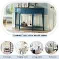 thumbnail image 5 of Fulvari U-Shape Console Table With 3 Drawers & 1 Shelf Wood+MDF Home Furnishing for Hallway Entryway Living Room, 5 of 8