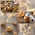 thumbnail image 4 of LNGOOR Dinnerware Sets Ice Cream Spoon Stainless Steel Spring Handle Masher Cookie Scoop Wooden Spoons for Cooking Pooper Scooper Sliver 19*5*5 Sliver, 4 of 7