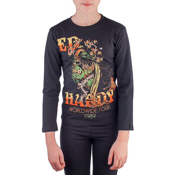 Ed Hardy Kids Girls Long Sleeve T-Shirt