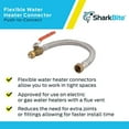 thumbnail image 4 of Shark Bite U3068FLEX18BVLF 1/2" X 3/4" X 18" Stainless Steel Braided Flexible Water Heater Connector With Ball Valve, 4 of 5