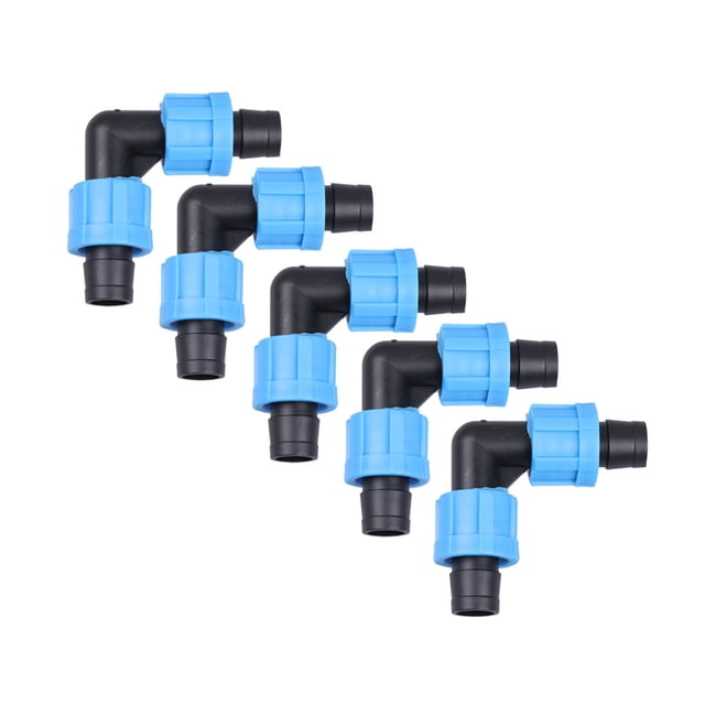 10pcs 16mm Gardening Drip Irrigation System Pipe Connection Fittings Hose Connector Garden Accessory for Home Garden (Curved Pattern, Suitable for 16mm Drip Irrigation Zone)