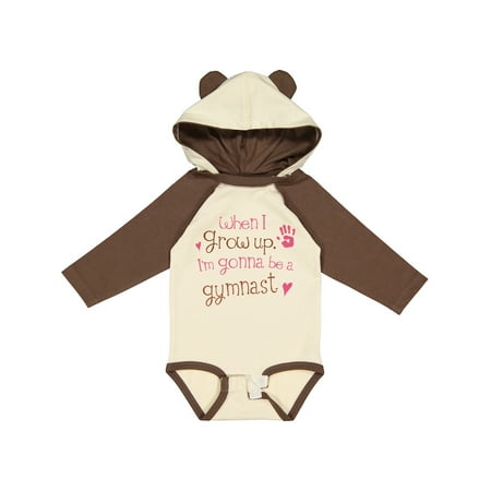 

Inktastic Gymnast Future Gift Baby Girl Long Sleeve Bodysuit
