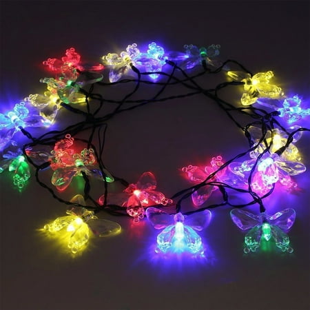Christmas String Lights 2 Pack Led Solar 24 6ft 40 Christmas String Lights 2 Pack Led Solar 24 6ft 40 Erfly Fairy