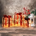 thumbnail image 2 of Patiojoy 3 PCS Christmas Gift Boxes Indoor Outdoor W/ 60 LED Lights, Waterproof Plug, 2 of 10