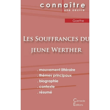 Fiche de lecture Les Souffrances du jeune Werther de Goethe (Analyse littéraire de référence et résumé complet) (Paperback)