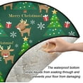 thumbnail image 2 of Coolnut Christmas Santa Christmas Tree Mat Round Christmas Tree Stand Mat Decoration for Holiday Party Home Christmas Day Ornaments Floor Door, 28.3", 2 of 6