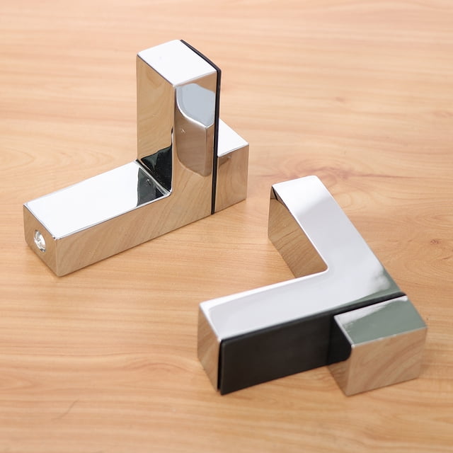 Soportes de estante de vidrio perfecl Clip de vidrio de Aleación y abrazadera con tornillos 2 piezas S