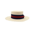 thumbnail image 5 of Nicky Bigs Novelties Mens Gatsby Boater Hat Straw Skimmer Panama Fedora 20s Costume Summer Beach Sun Hat, 5 of 6