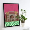 thumbnail image 2 of Mughal Architecture Framed Print, India Travel Print, Taj Mahal Wall Art, Modern Indian Architecture Poster, Indian Palace Print 24x36 FRAMED, 2 of 3
