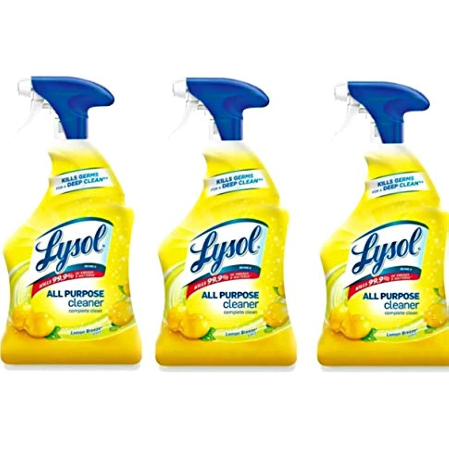 Lysol Disinfectant Spray, Lemon Breeze, 19 Oz (Pack Of 3)