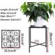 thumbnail image 2 of Soporte de metal para macetas, estante para macetas, soporte para interiores y exteriores (plantas no incluidas), 2 of 6