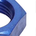 thumbnail image 4 of 5pcs AN8 Female Thread Hex Lock Nuts Metal Alloy Fitting Adapter Blue for Bulkhead Fittings, 4 of 4