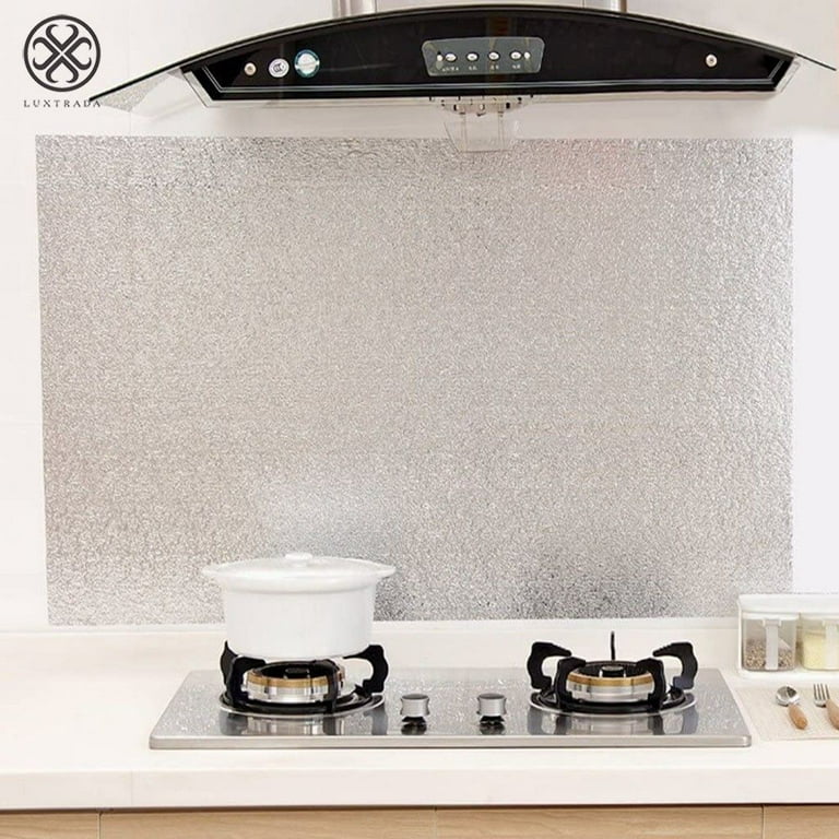 Oil Proof Wall Stickers Wallpaper Kitchen Backsplash Wall Protector Tools  Waterproof Heat Resistant Self-Adhesive Sticker