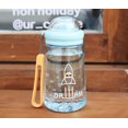 thumbnail image 2 of Termo Botella Agua Infantil Niños Correa Libre BPA Azul 340mL Genérica Cohote, 2 of 2