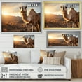 thumbnail image 4 of Designart "Camel Dusk Charm" Animals Floater Framed Canvas Art Print, 4 of 7