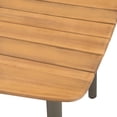thumbnail image 3 of vidaXL Patio Table Garden Outdoor Dining Table Solid Acacia Wood and Steel, 3 of 9