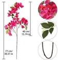 thumbnail image 2 of Bougainvillea Artificial Flowers 3.3Bougainvillea Artificial Stems Silk Flowers Silk Bougainvillea Faux Bougainvillea for Wedding Centerpieces Home Garden DIY Decor(Fuchsia), 2 of 2