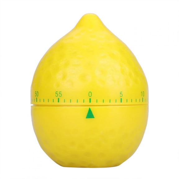Kitchen Timer, 60 Minutes Cooking Timer, Home Lemon Shape Timer,Kitchen Mechanical Timer Manual Counters for Home Cooking Timing Tool