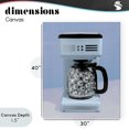 thumbnail image 4 of Stupell Industries Eclectic Disco Coffee Maker over Blue Canvas Art, 30 x 40, by LISH Creative, 4 of 8