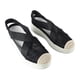 thumbnail image 5 of Sandalias de mujer con punta cerrada, plataforma plana, tacón de 5,5 cm, sandalias informales de verano, zapatos negros de 9,6 pulgadas, 5 of 15