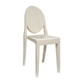 thumbnail image 3 of Mod Made MM-PC-089-Ivory Acrylic Armless Chair Ivory, 3 of 3