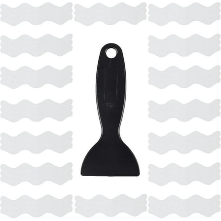 48PCS Bathtub Non-Slip Stickers Bathtub Safety Stickers Strips with Scraper for Slippery Bathroom Tubs Shower Room Floor Stairs (White)