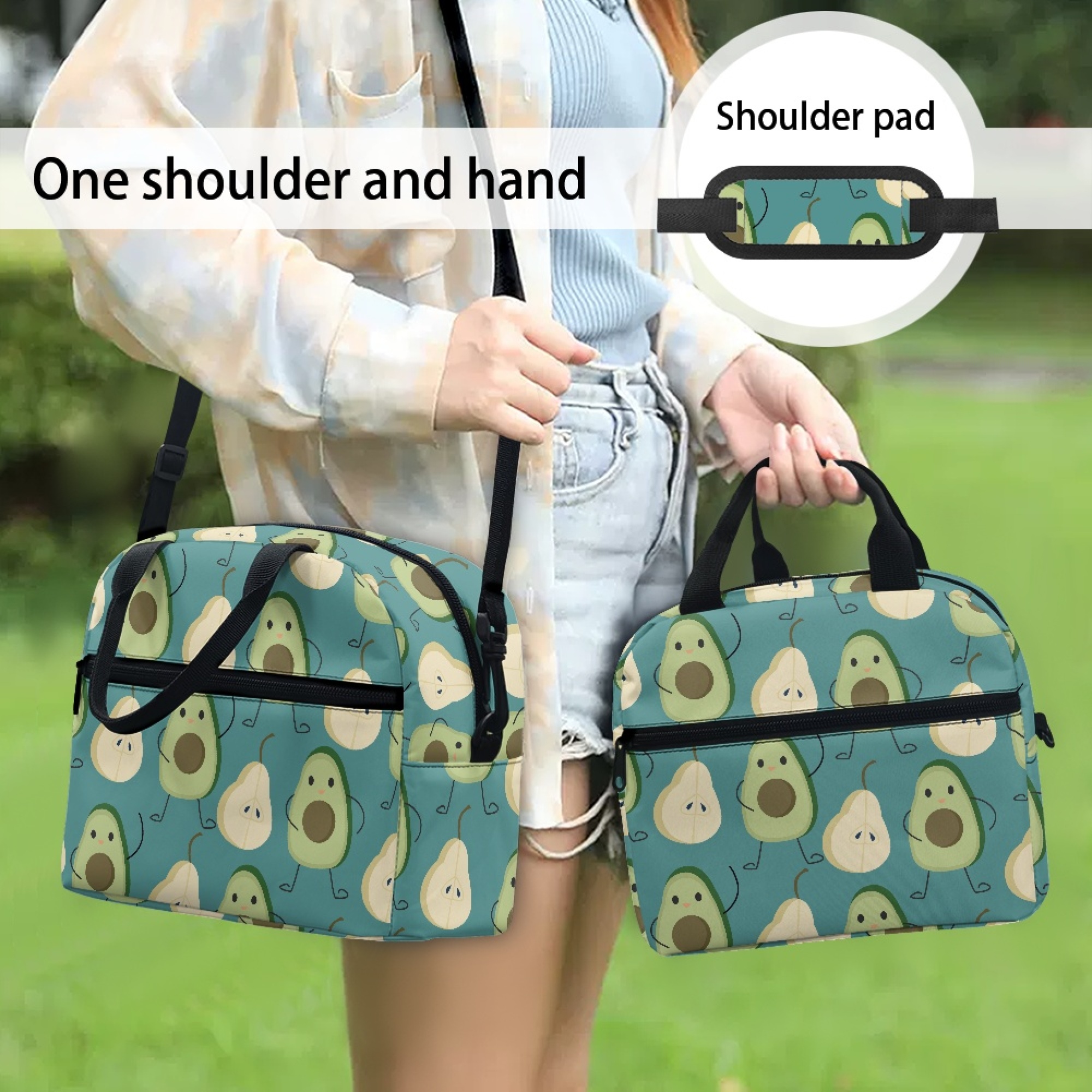 Picnic Mate Black Avocado Insulated Combo Bags For Women/Kids, Reusable  Lunchbox with Water Cooler School, Office, Outdoors, Cute Gift Bts - Yahoo  Shopping