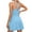 Light Blue, variant on Womens Backless Tennis Dress Athletic Golf Dresses Workout Rompers Exercise Skorts Onesie with Built-in Shorts