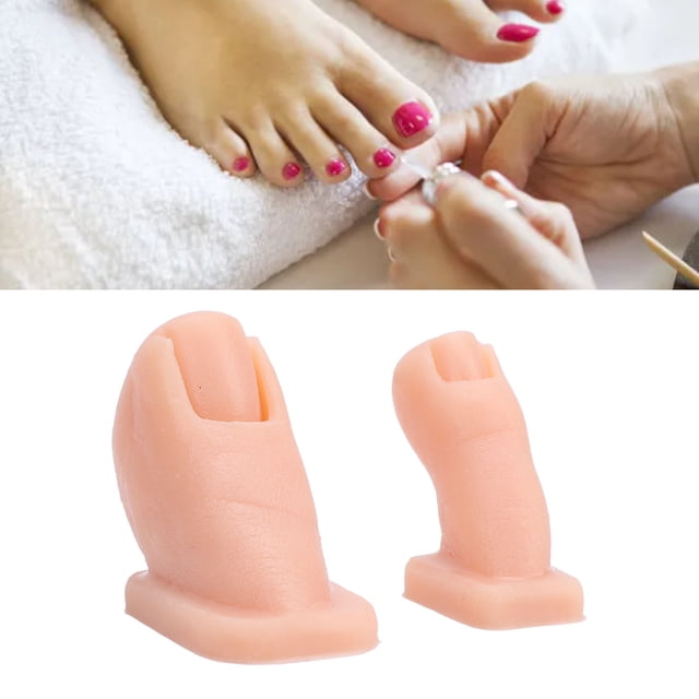 Silicone Nail Practice Training Foot Toes, Silicone Nail Practice Toes, Nail Art Training Foot Toes, Manicure Tool for Nail Tips Art Training, Nail Art Practice Toes Model