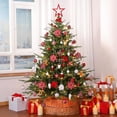 thumbnail image 6 of Lolsea 106ct Christmas Balls Ornaments Set, Colorful Plastic Shatterproof Decorative Baubles for Xmas Tree Decor, Red & White, 6 of 8