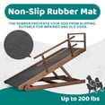 thumbnail image 6 of FICISOG Dog Ramp for Bed, 16" to 24" Height Adjustable Pet Ramp for Couch, Folding Portable Dog Ramp for Small, Old Pet with Upgraded Non-Slip Rubber Surface, Brown | Up to 200lb, 6 of 10