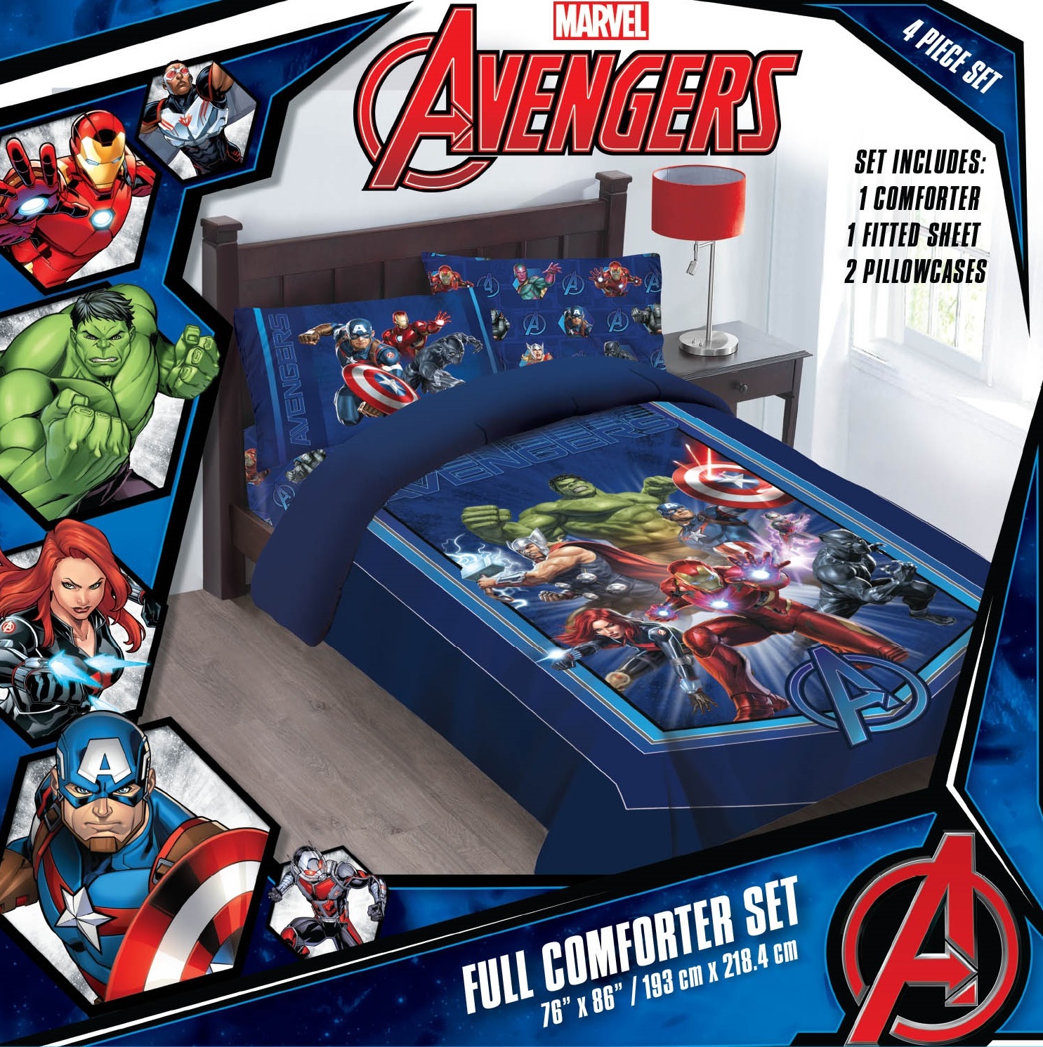 Twin Kids Furniture Room Decor Marvel Heroes Cut Up Comforter