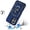 Blue, variant on XPM for Apple iPhone 17 (6.3") Phone Case, Hybrid Ring Shockproof with 360° Rotate Ring Kickstand, Camera Lens Protection, Soft Edge Bumper Cover for iPhone 17 (Black)
