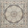 thumbnail image 1 of Ahgly Company Machine Washable Indoor Square Traditional Wheat Beige Area Rugs, 5' Square, 1 of 7