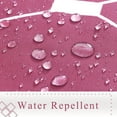 thumbnail image 3 of Ensemble de Rideau de Douche pour Salle de Bain Rideau de Douche Blanc Rideau de Douche Ombré avec Crochets Rideau de Douche Hydrofuge Tissu en Lin Rideaux de Douche Baignoire Hôtel, 72x72 Pouces, Rose, 3 of 5
