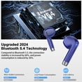 thumbnail image 7 of Wireless Earbuds Bluetooth 5.4 Noise Cancelling for iPhone Android with 4 ENC Mic, Dual LED Display, 50H Playtime IPX7 Waterproof In Ear Headphones, Blue, 7 of 7