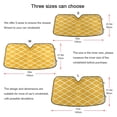 thumbnail image 5 of Grid Lines Car Windshield Sun Shade Foldable Car Front Window Visor Heat and UV Protection 57x31.5, 5 of 8