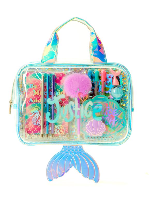 Stationery Set with Mermaid Case, 18 pc set for children ages 6 and up