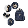 thumbnail image 7 of MKF Collection Cora Women's Backpack, Vegan Leather Travel Daypack Bookbag Purse by Mia K, 7 of 7