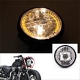 thumbnail image 4 of Señal de giro LED para faro delantero de motocicleta Halo de 7" con bombilla H4, 4 of 8