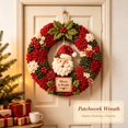 thumbnail image 3 of Christmas Wreath DIY Kit,Christmas Wreath Making Kit for Beginner & Adults, Fabric Craft Kit,DIY Holiday Decor, Handmade Christmas Art Project Gift, 3 of 8