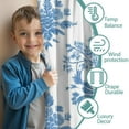 thumbnail image 3 of Blackout Kids Curtains,Blue Pioneer Flower Childrens Insulated Curtains Set Of 2,Bedroom Essentials,Toddler Room Decor 52x84in(132x213cm), 3 of 4